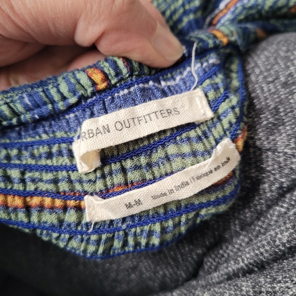 Urban Outfitters Rambaugh striped tube top wide leg jumpsuit size Medium - Picture 8 of 9